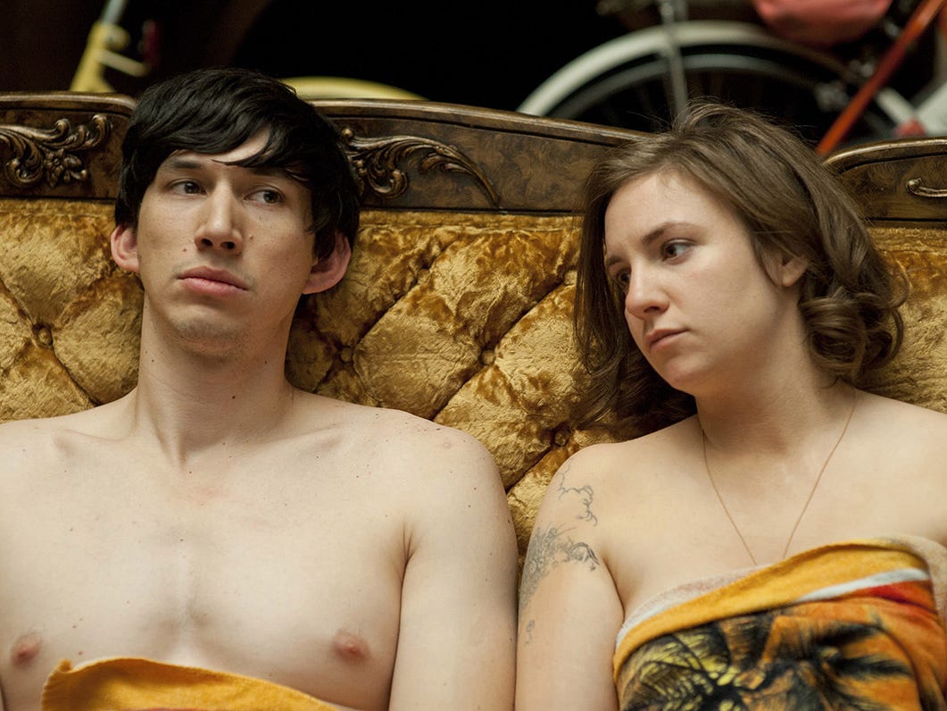 Adam Driver and Lena Dunham in Girls
