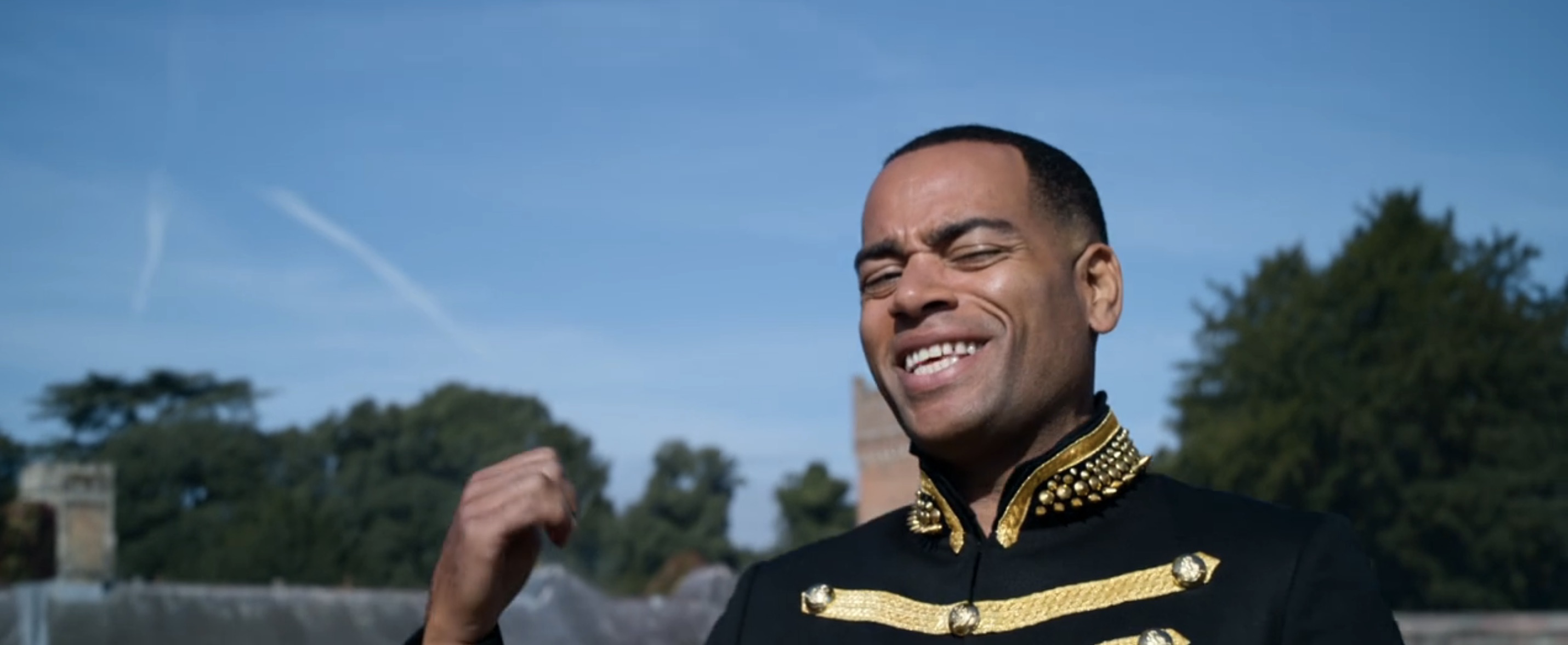 Cinderella Cast 2021 on Amazon Prime - Doc Brown as Town Crier