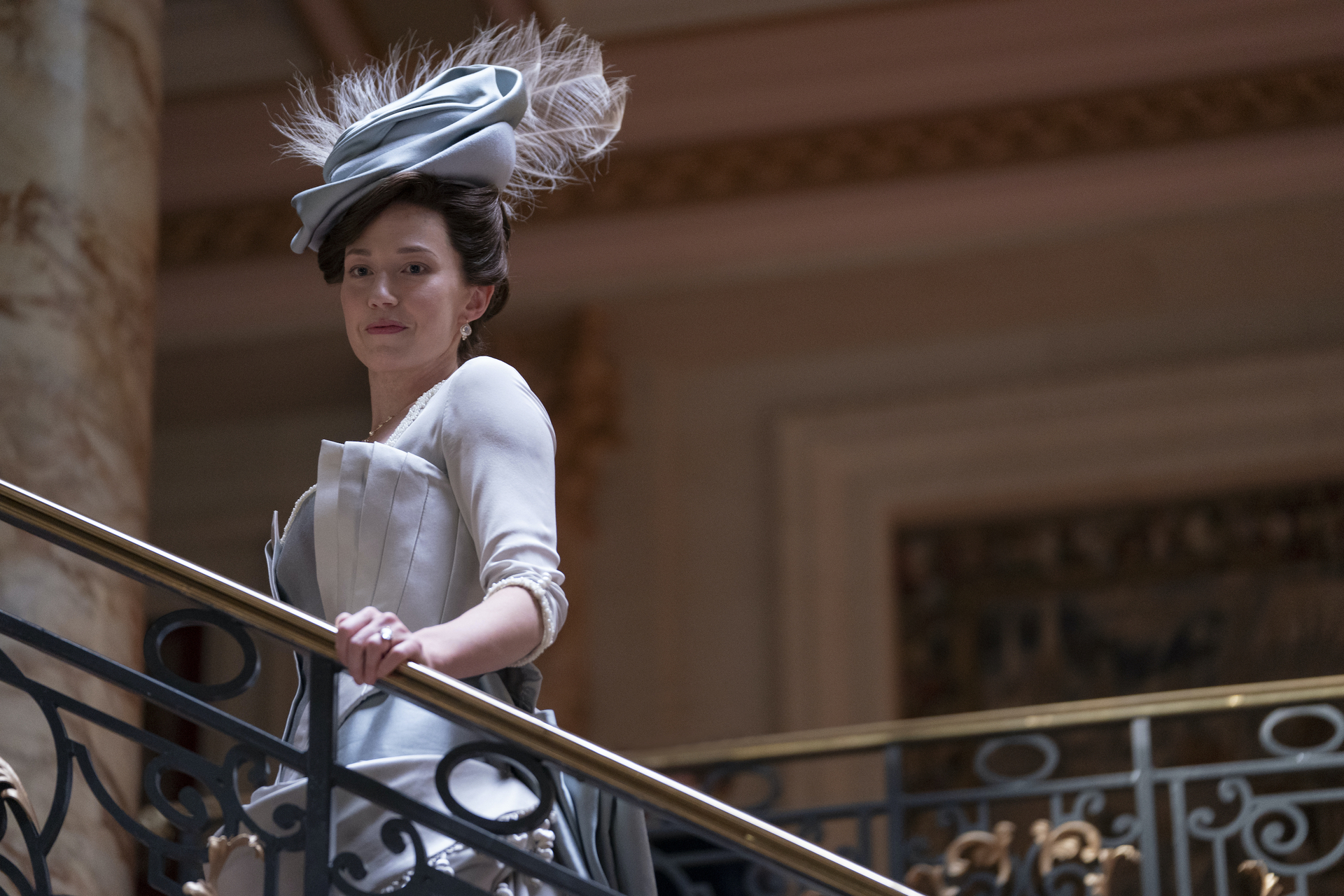 The Gilded Age Cast - Carrie Coon as Bertha Russell