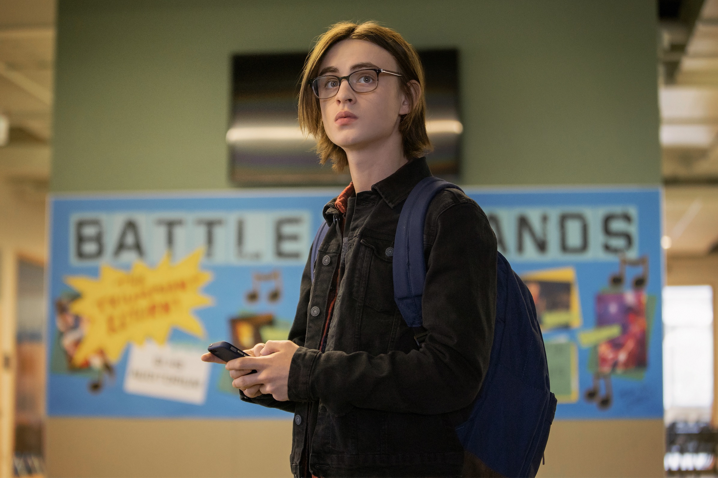 Metal Lords Cast - Jaeden Martell as Kevin Schlieb