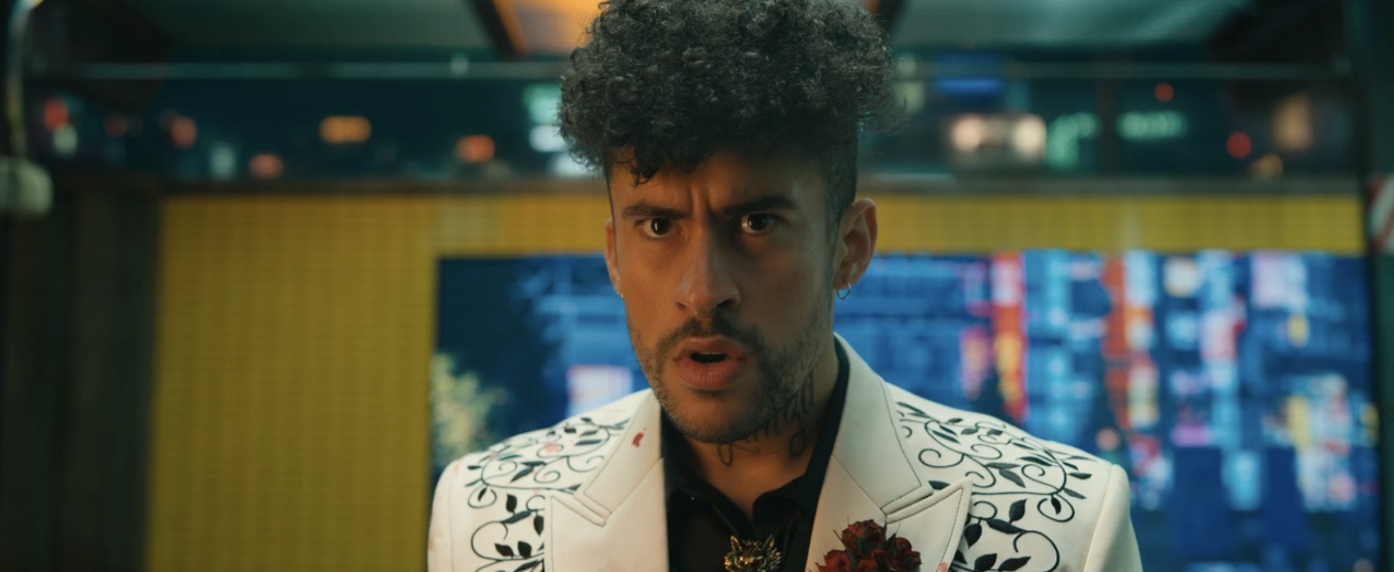 Bullet Train Cast - Benito A. Martínez Ocasio aka Bad Bunny as The Wolf