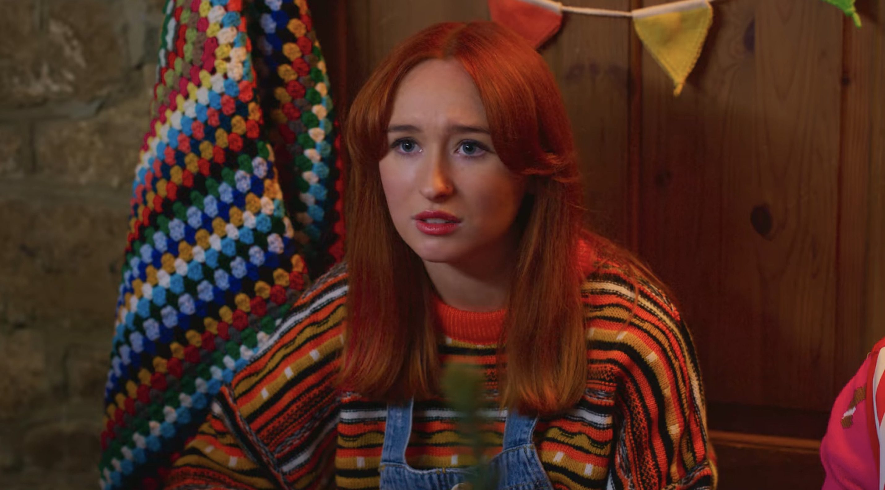 Christmas on Mistletoe Farm Cast on Netflix - Sydney Isitt-Ager as Miss Nerris