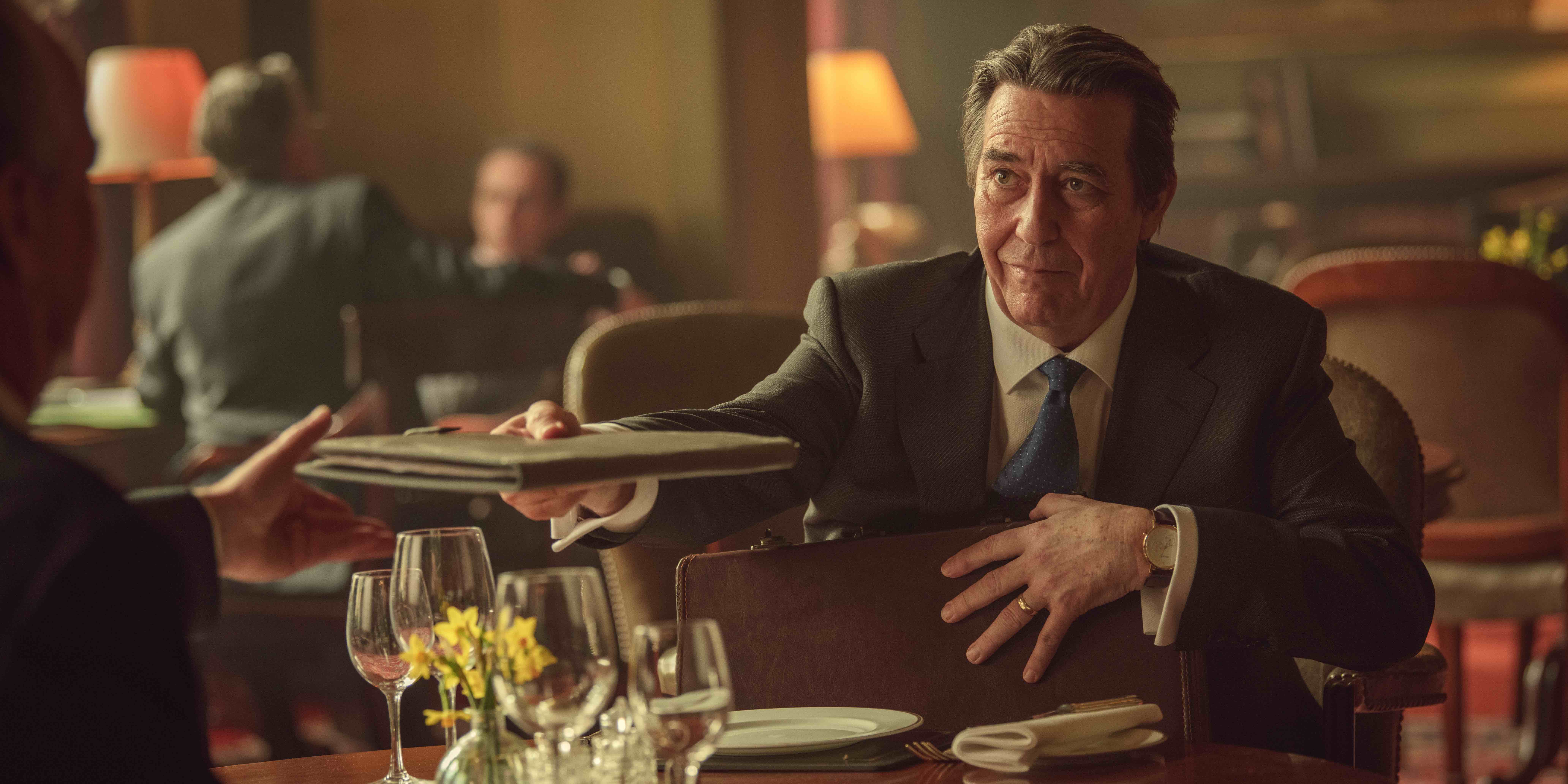 Treason Cast on Netflix - Ciarán Hinds as Sir Martin Angelis