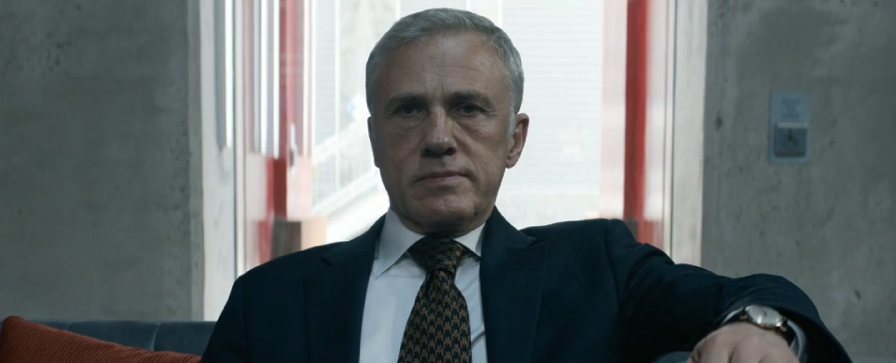 The Consultant Cast on Amazon - Christoph Waltz as Regus Patoff