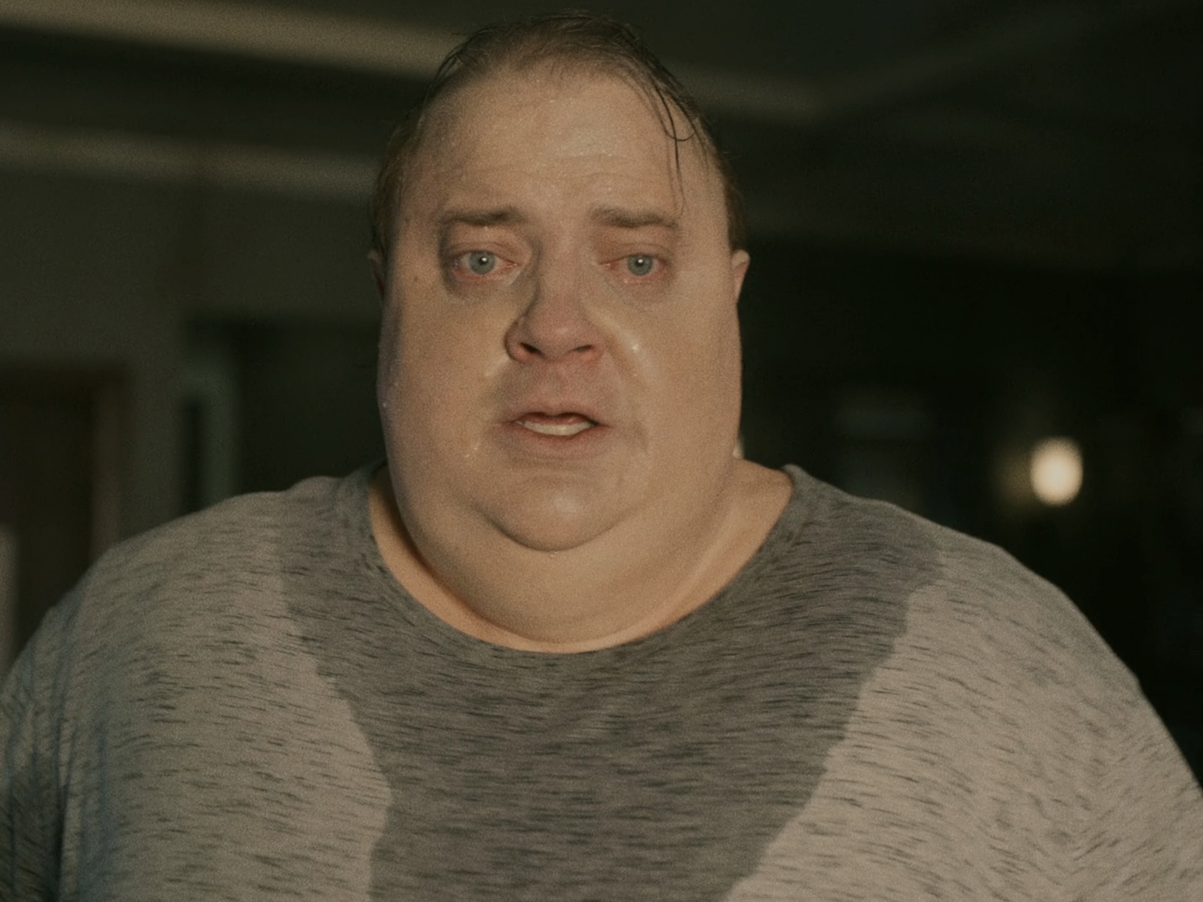 The Whale Cast on Amazon - Brendan Fraser as Charlie