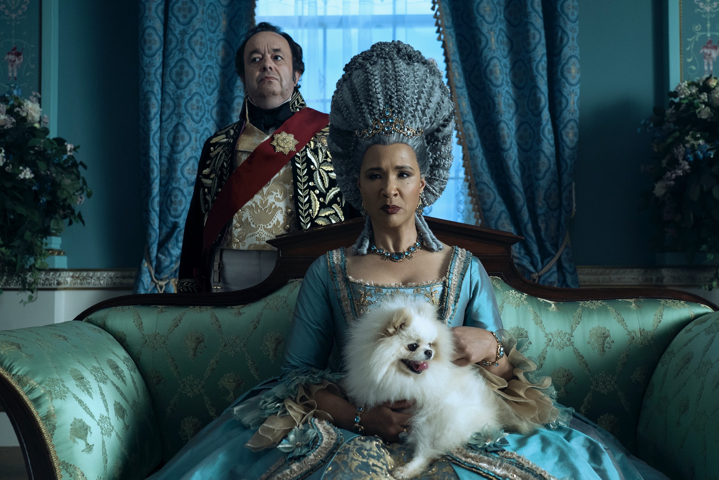 Queen Charlotte Cast on Netflix - Golda Rosheuvel as Queen Charlotte