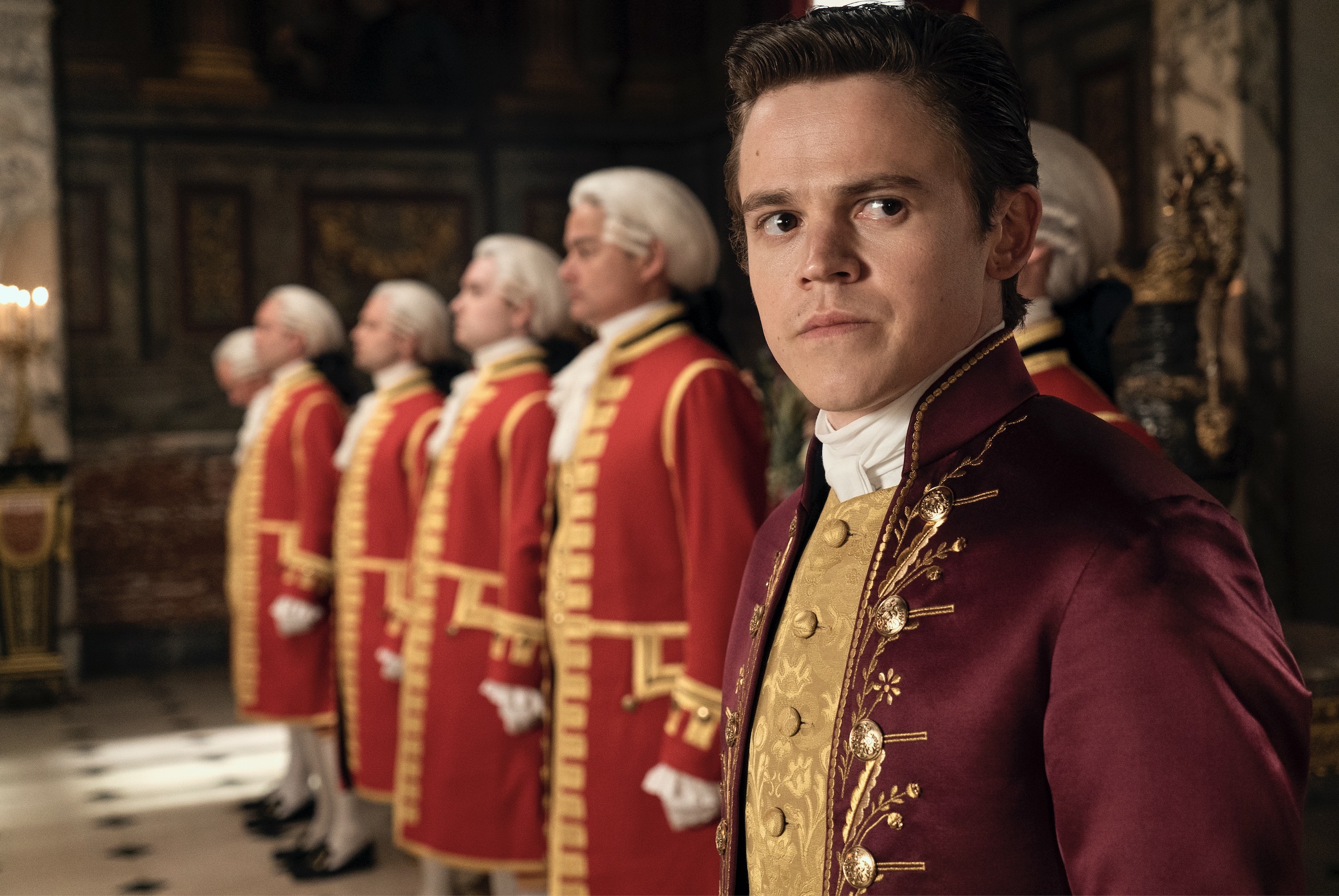 Queen Charlotte Cast on Netflix - Sam Clemmett as Young Brimsley