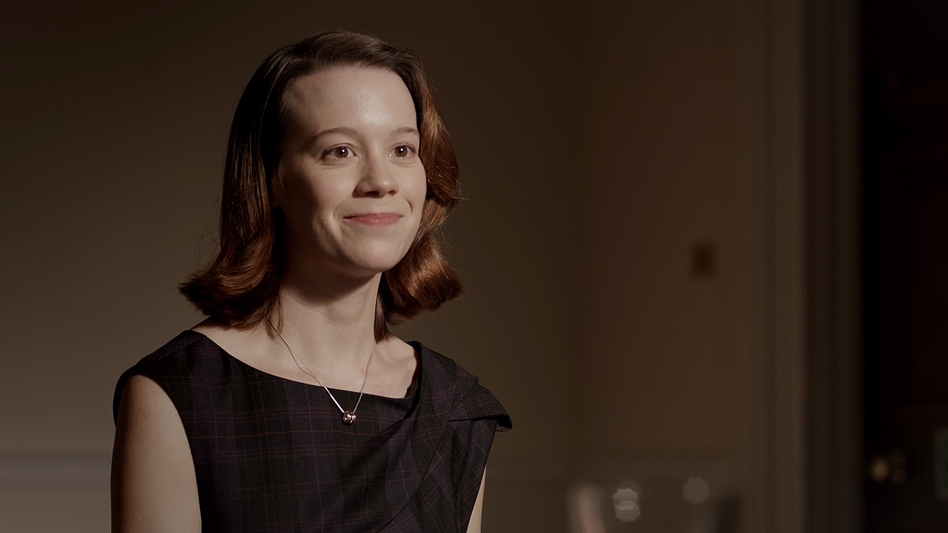 Black Mirror Cast on Netflix - Chloe Pirrie as Gwendolyn Harris ("The Waldo Moment")