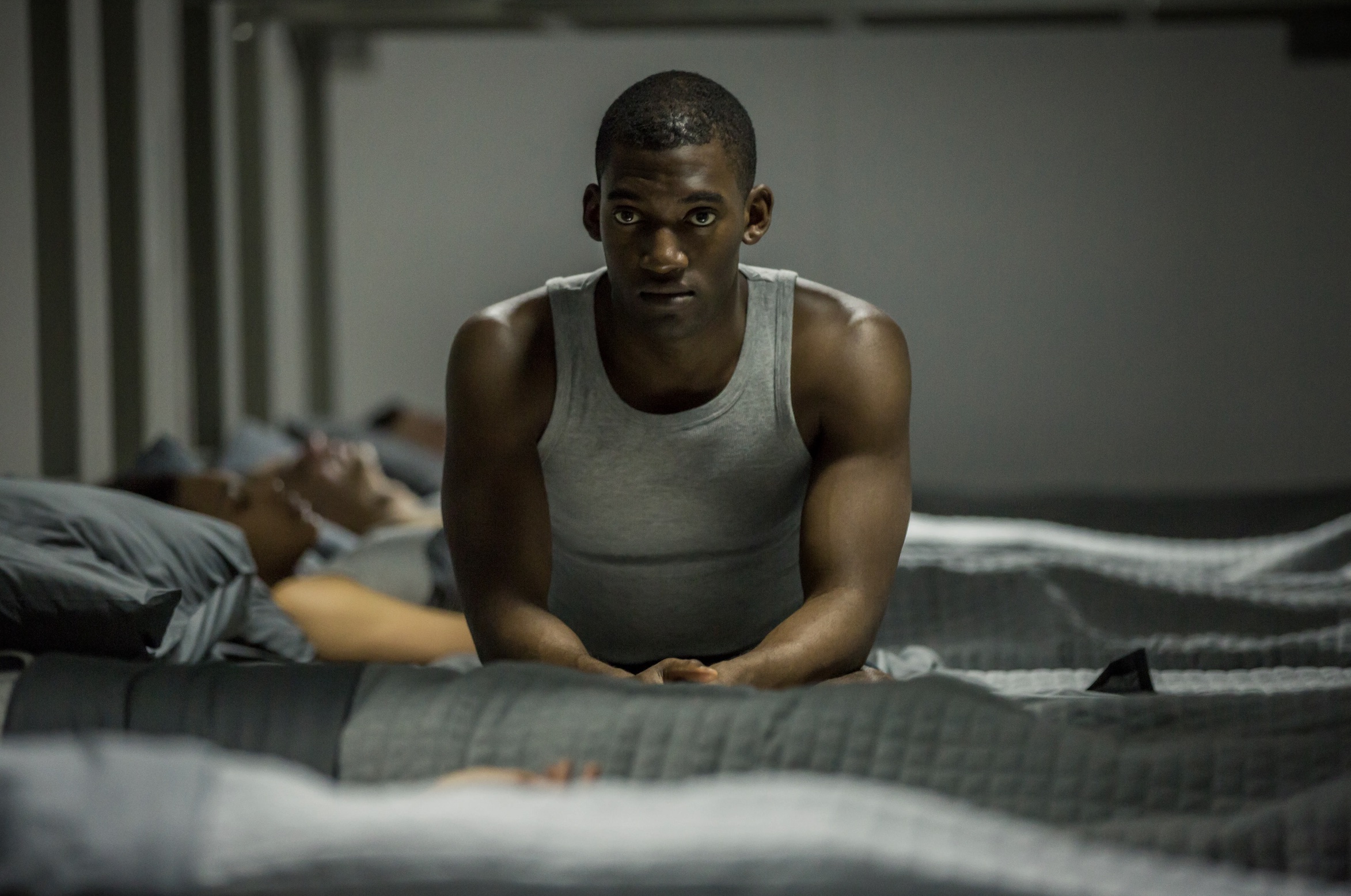 Black Mirror Cast on Netflix - Malachi Kirby as Stripe ("Men Against Fire")