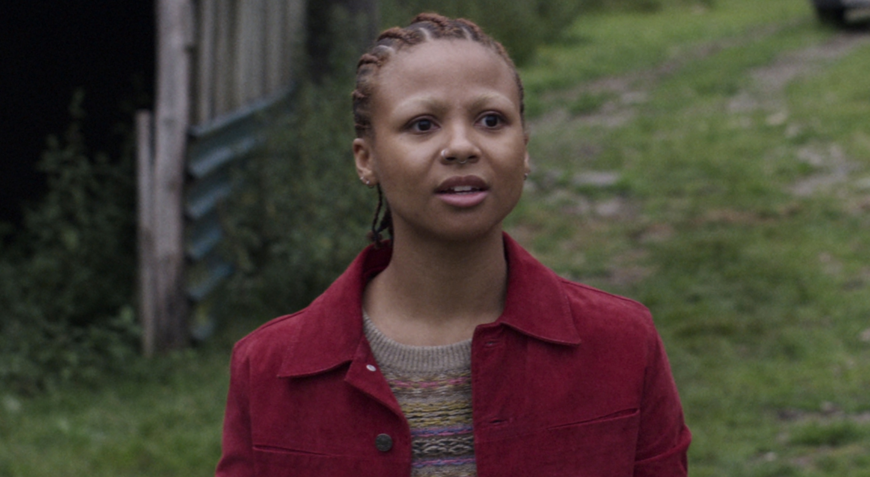 Black Mirror Cast on Netflix - Myha'la Herrold as Pia ("Loch Henry")