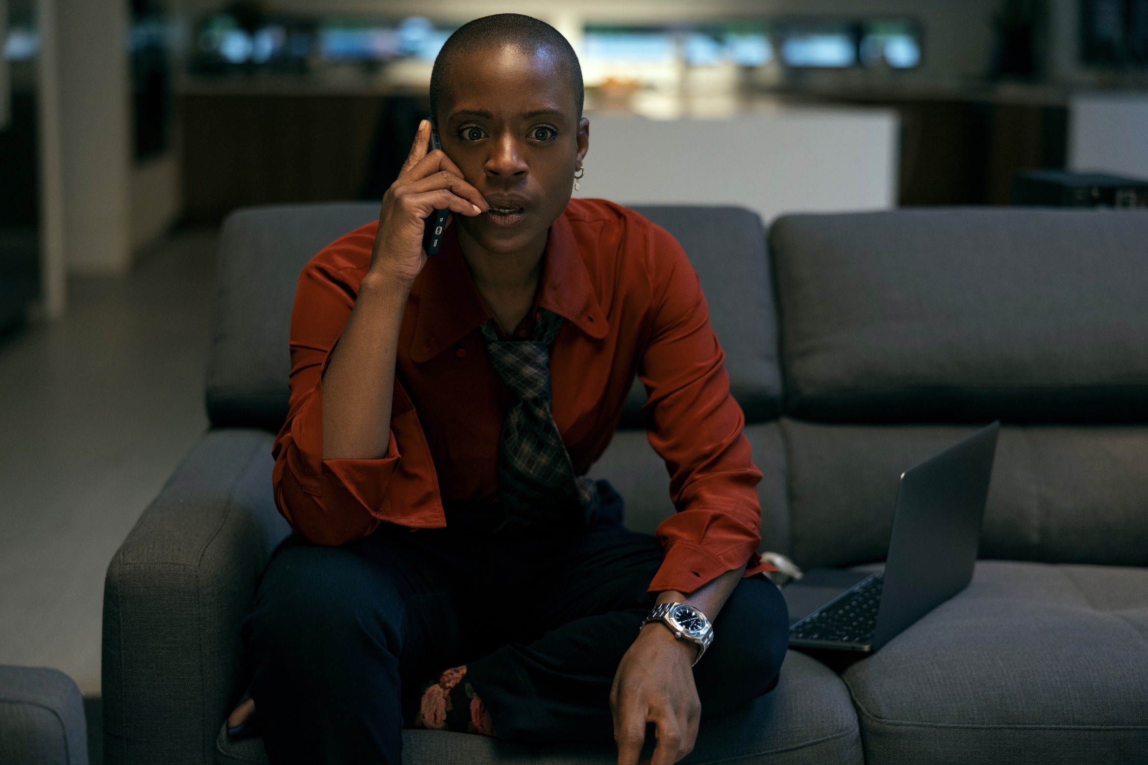 The Fall of the House of Usher Cast on Netflix - T'Nia Miller as Victorine LaFourcade