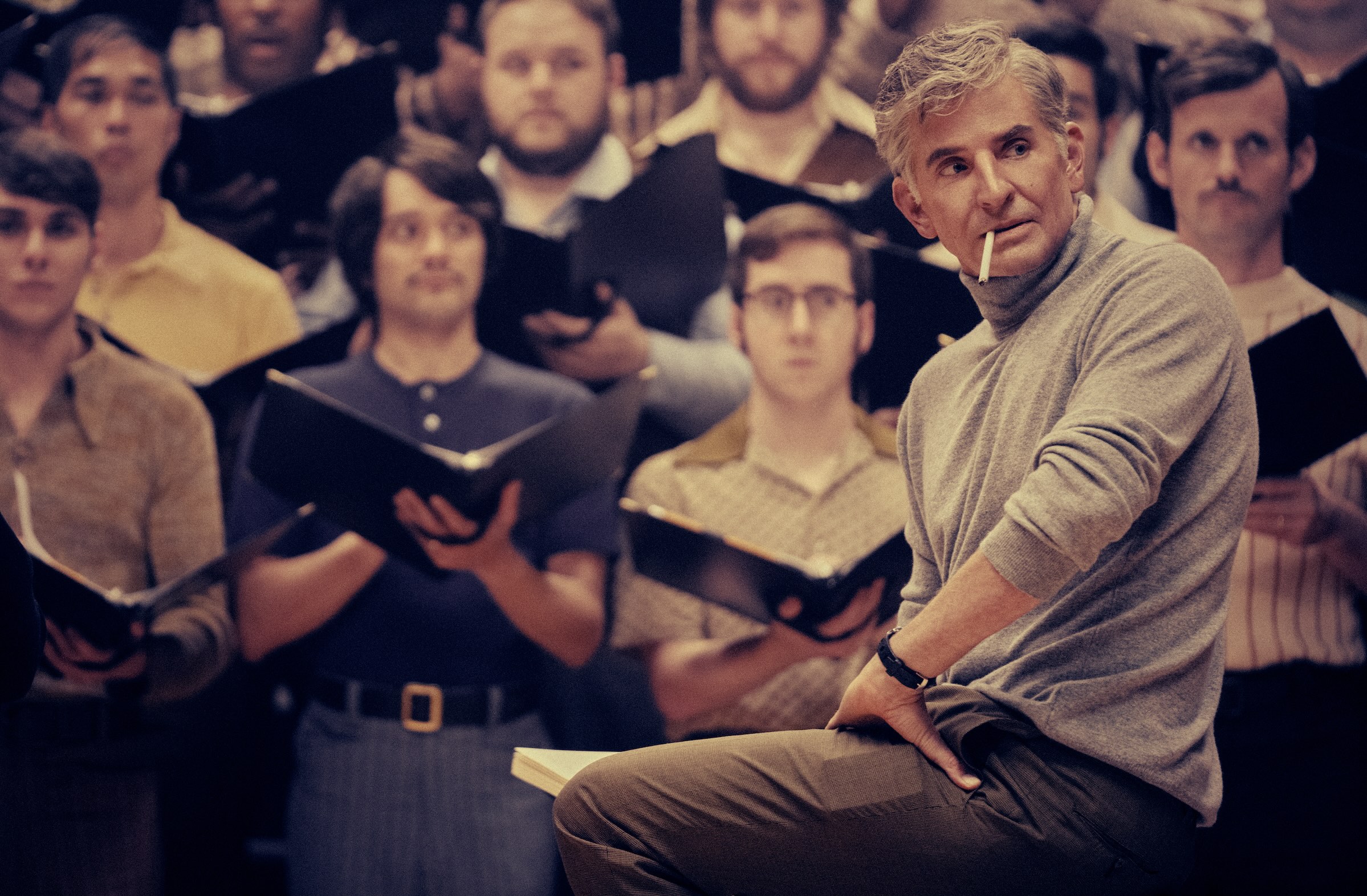 Maestro Cast on Netflix - Bradley Cooper as Leonard Bernstein