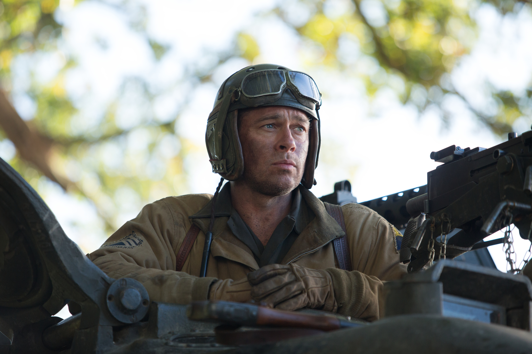 Fury Cast on Netflix - Brad Pitt as Don "Wardaddy" Collier