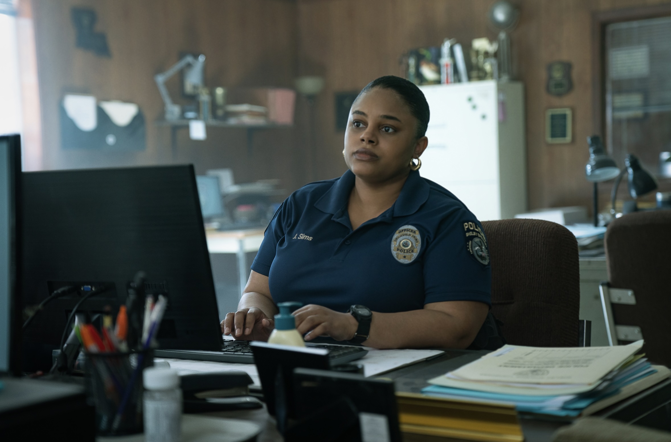 Rebel Ridge Cast on Netflix - Zsane Jhe as Officer Jessica Sims