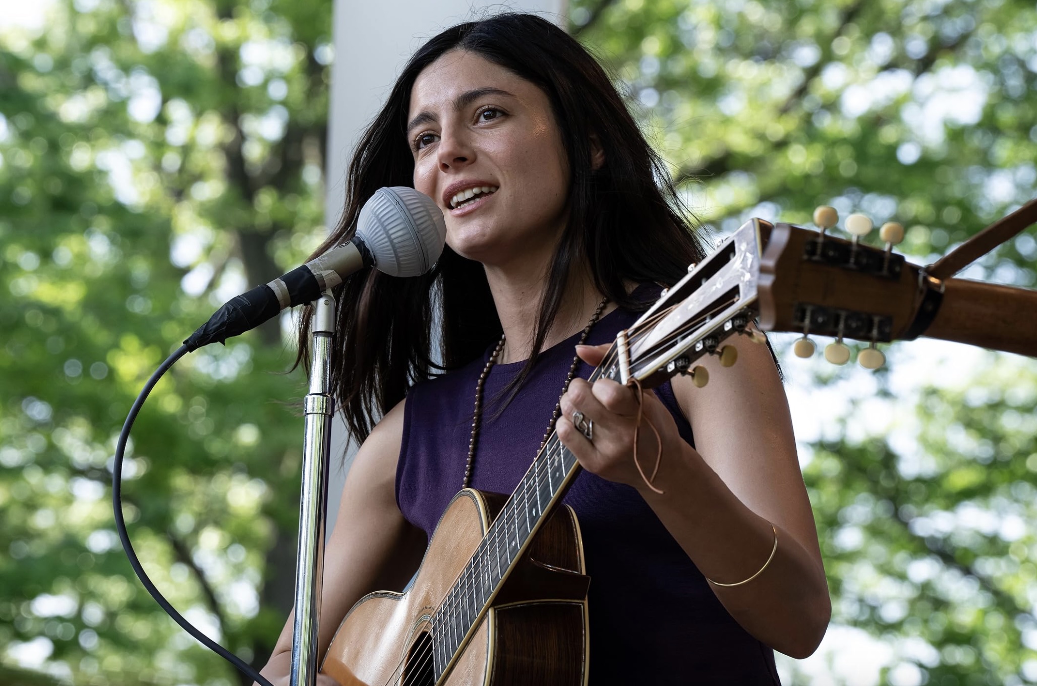 A Complete Unknown Cast on Amazon, Apple and Hulu - Monica Barbaro as Joan Baez