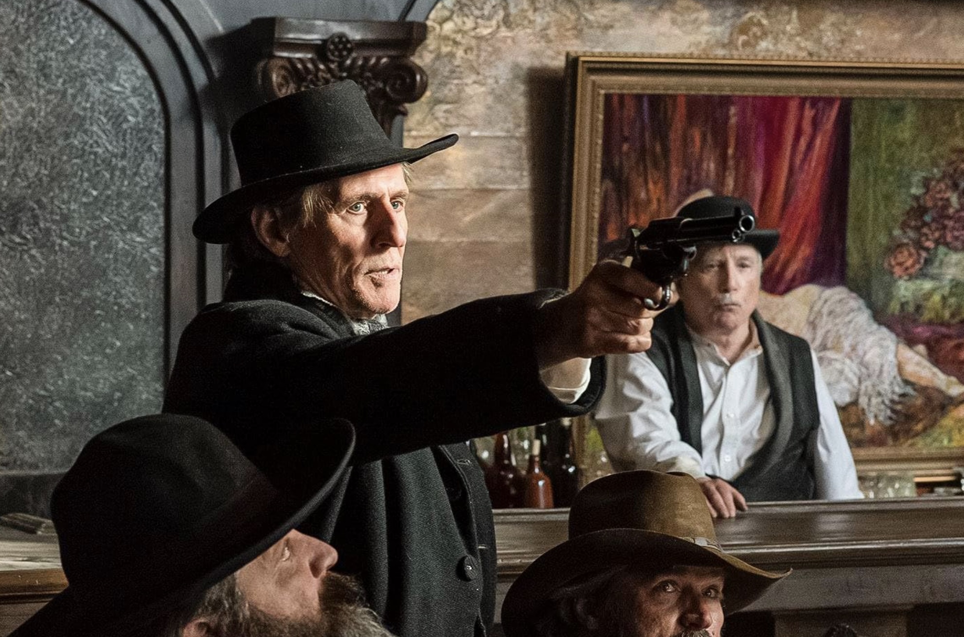 Murder at Yellowstone City Cast on Netflix - Gabriel Byrne as Jim Ambrose