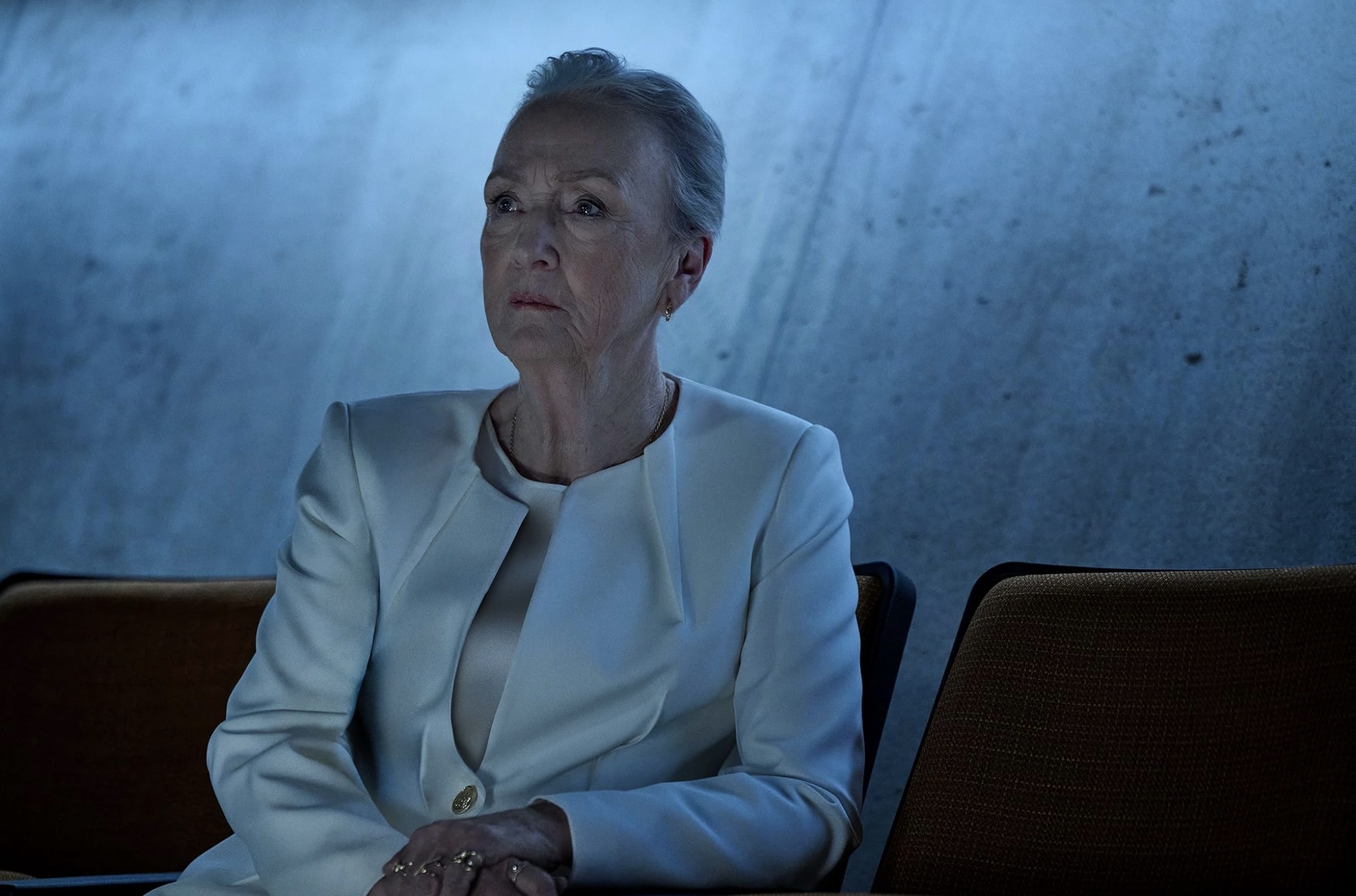 The Copenhagen Test Cast on Peacock - Kathleen Chalfant as St. George