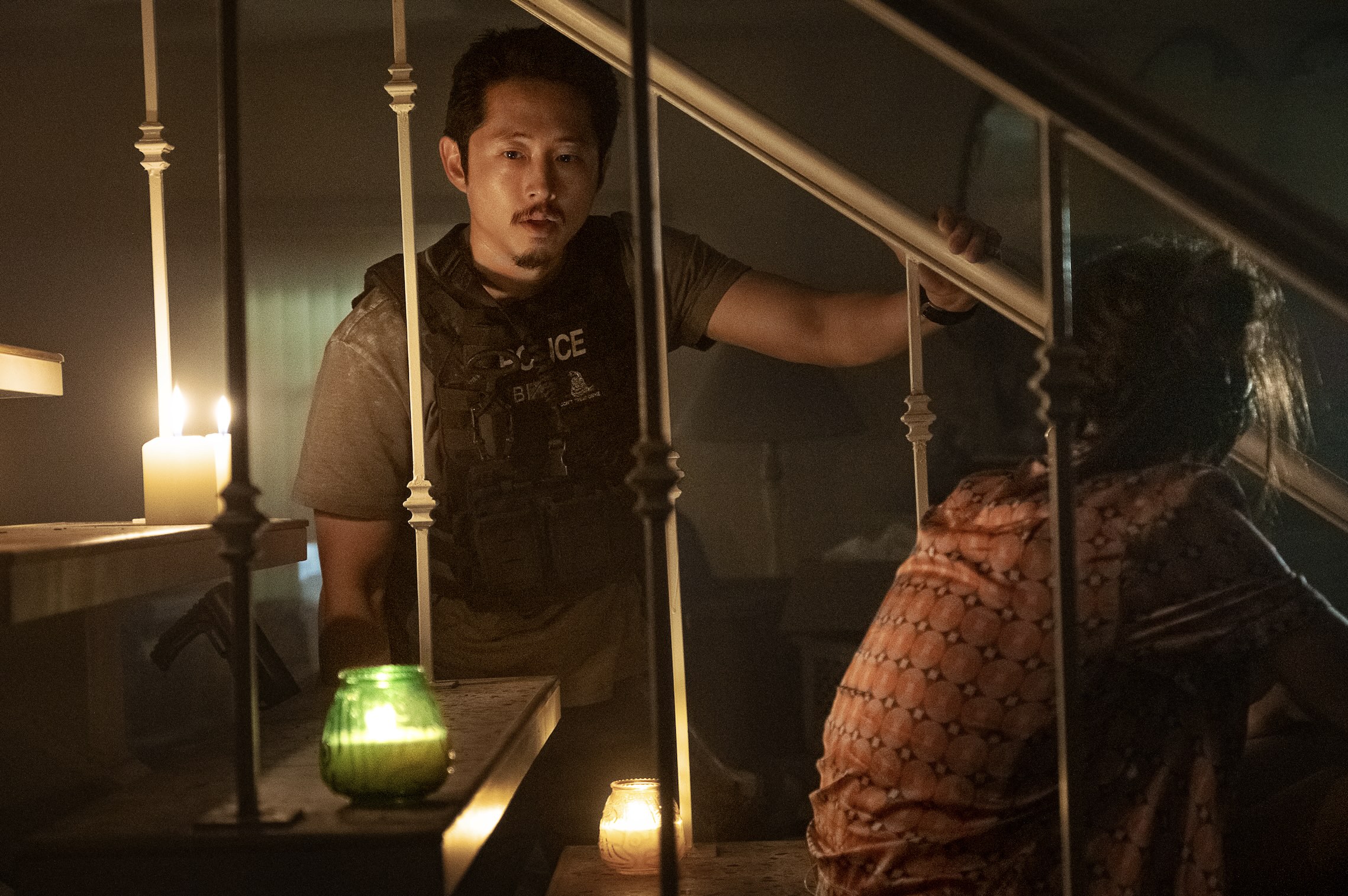 The Rip Cast on Netflix - Steven Yeun as Mike Ro