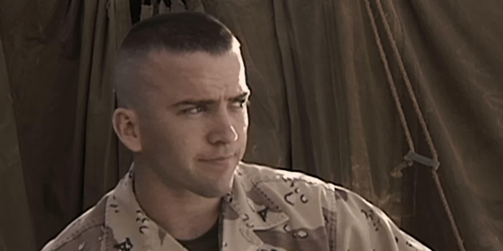 Jarhead Cast on Amazon and Apple TV - Lucas Black as Chris Kruger
